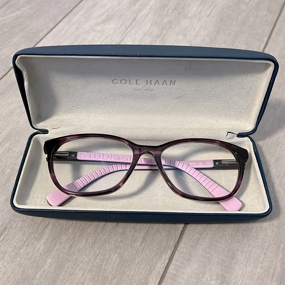 COLE HAAN Glasses Frame Purple - Picture 2 of 6